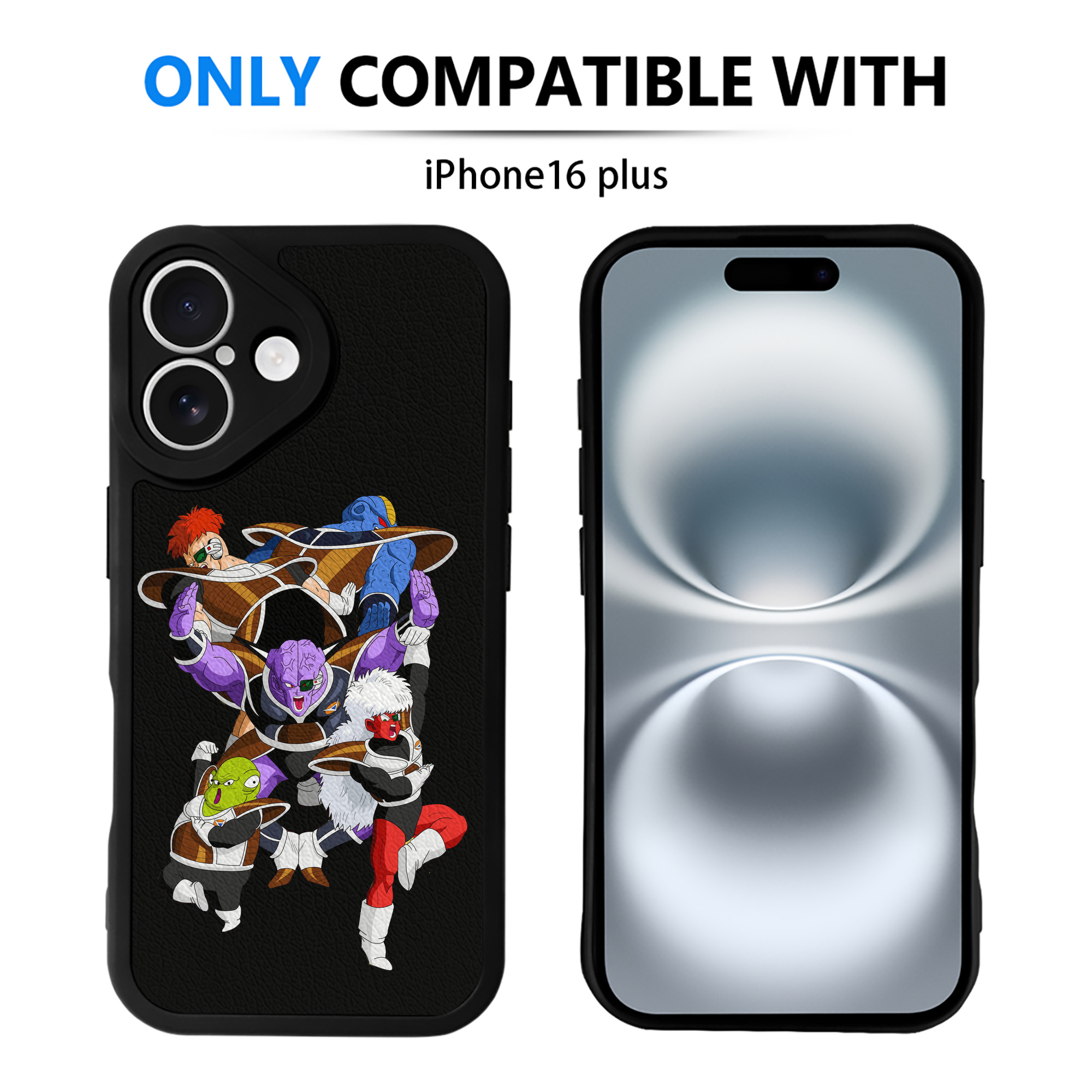 （画像用） ドラゴンボール DRAGON BALL 【iPhone 16シリーズ対応】シリコンスマホケース（レザー調） 材質：シリコン